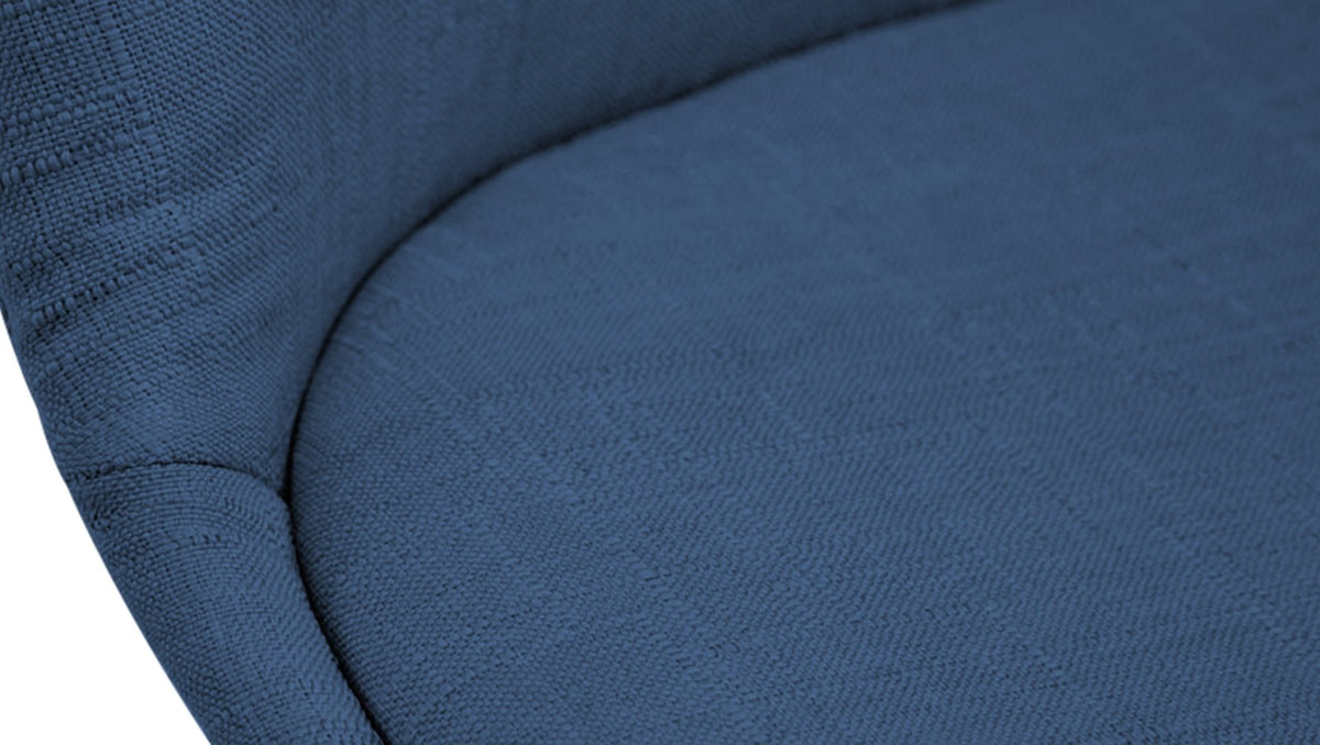 Bezoekersstoel Borneo V2 Stof blauw,natura blau