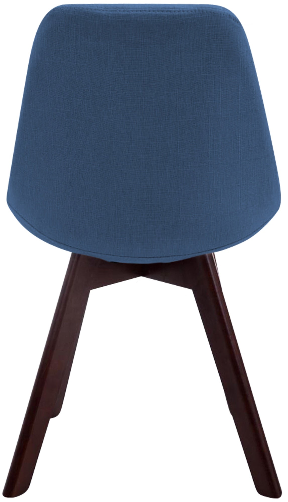 Bezoekersstoel Borneo V2 Stof blauw,walnoot blau