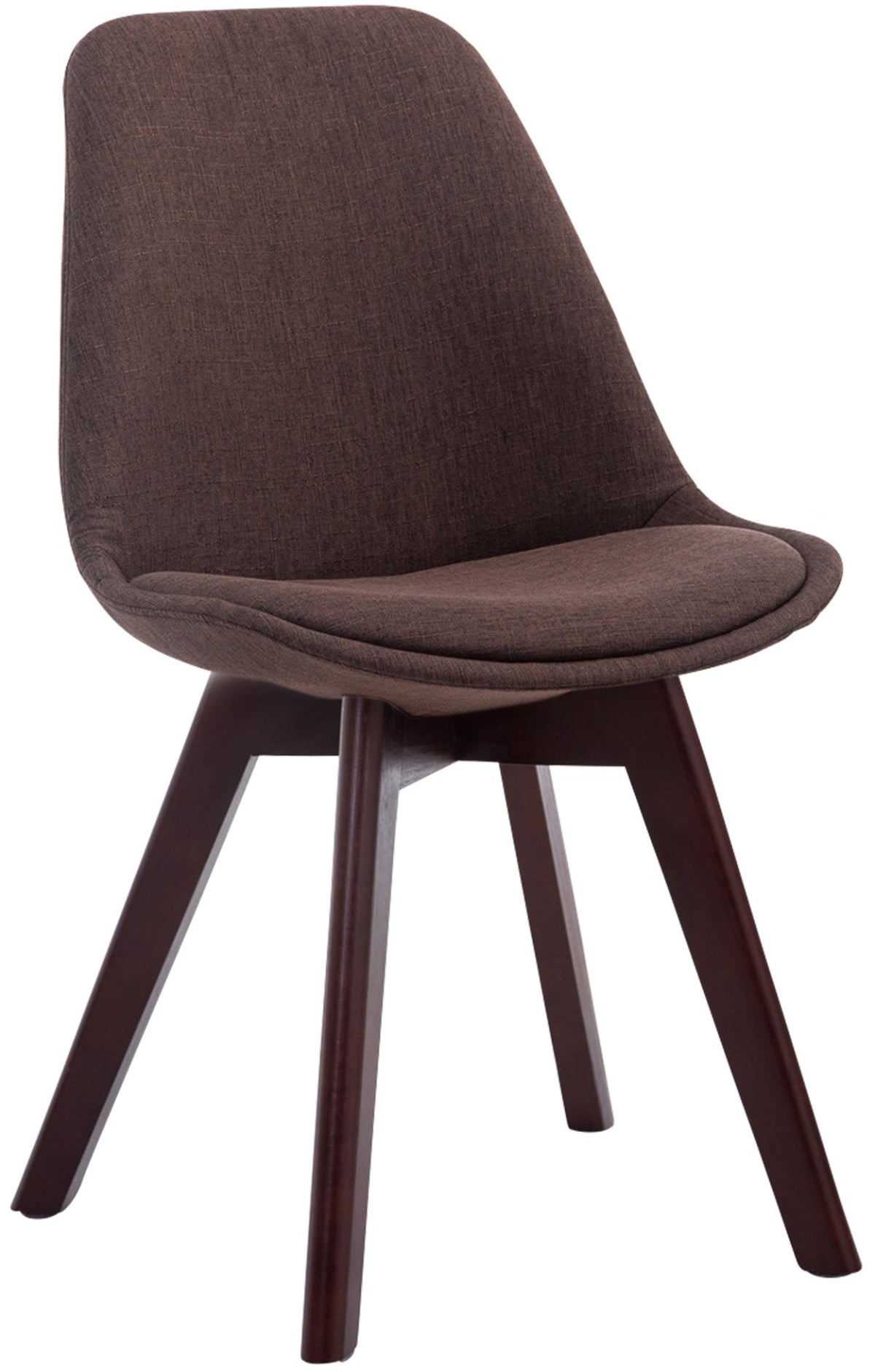 Bezoekersstoel Borneo V2 Stof bruin,walnoot braun
