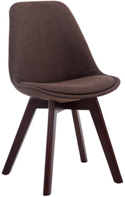 Bezoekersstoel Borneo V2 Stof bruin,walnoot braun