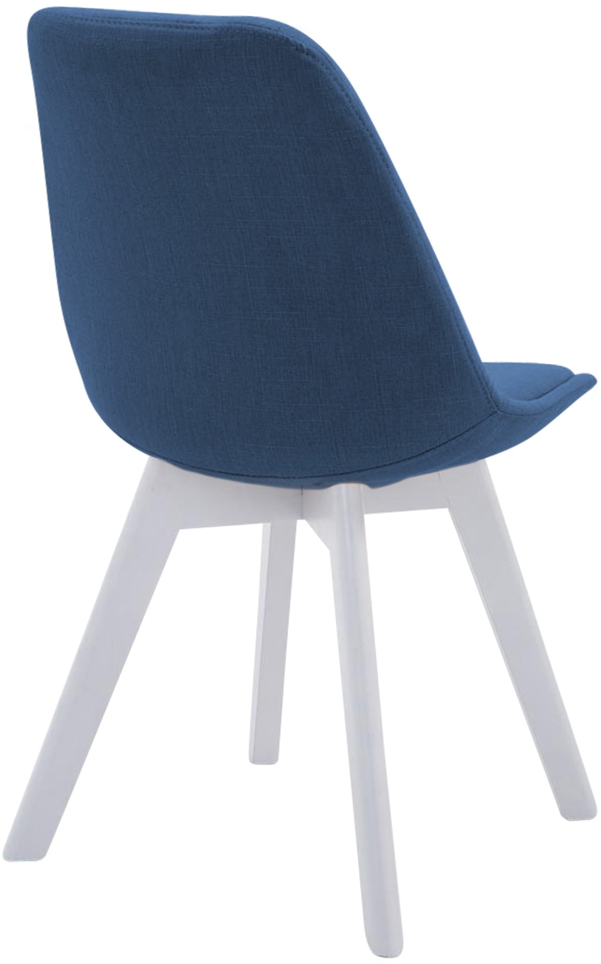 Bezoekersstoel Borneo V2 Stof blauw,wit blau