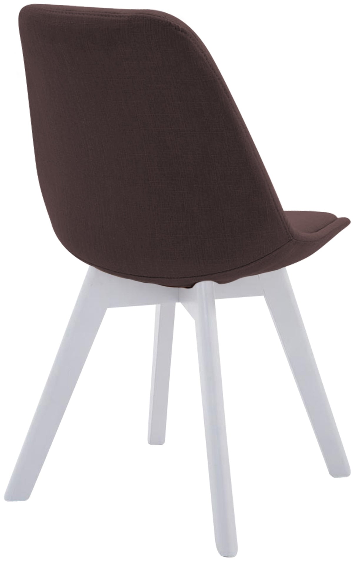 Bezoekersstoel Borneo V2 Stof bruin,wit braun