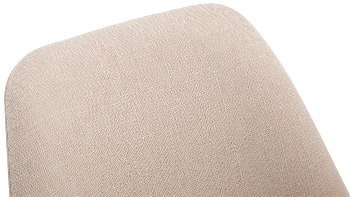 Bezoekersstoel Borneo V2 Stof creme,wit creme