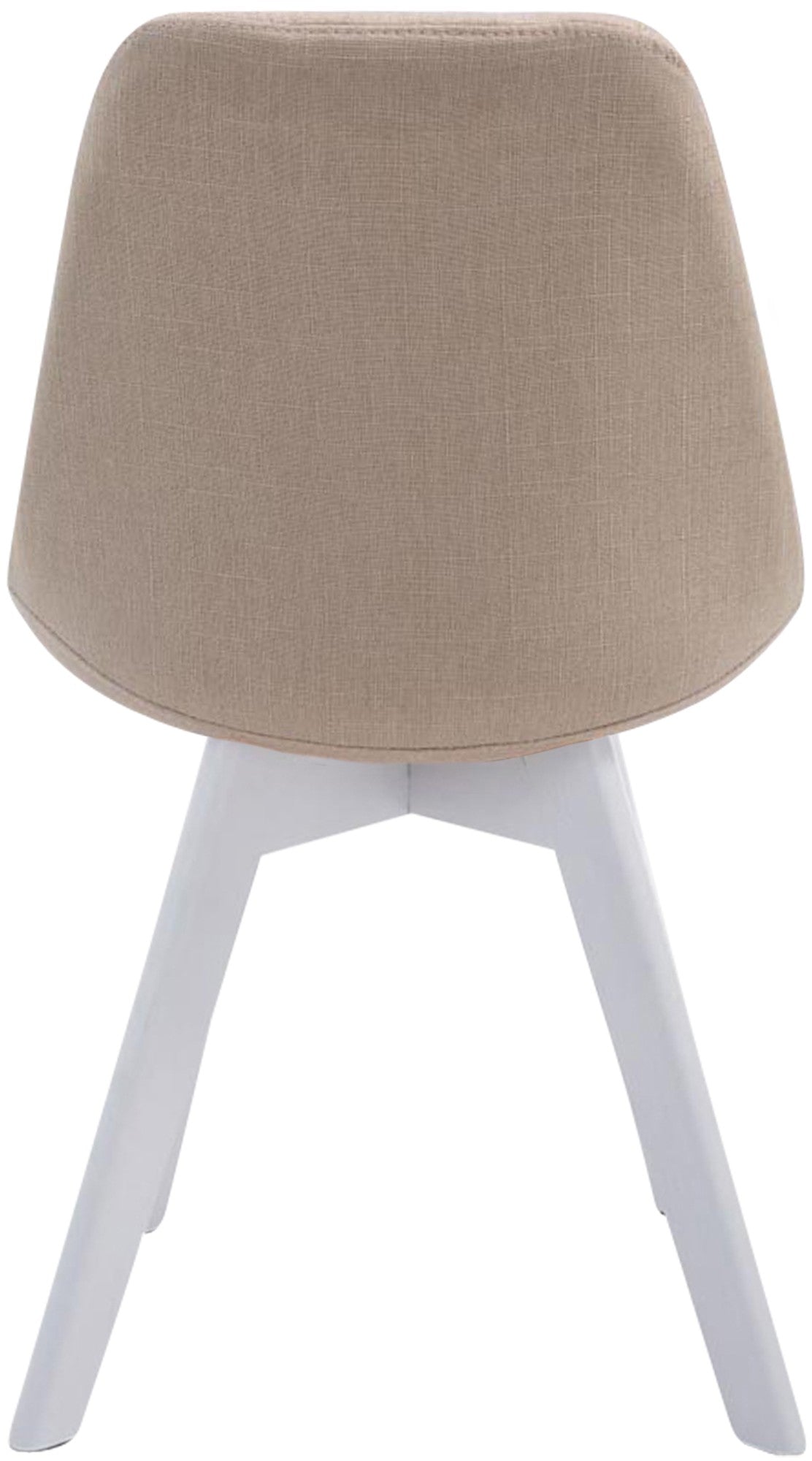 Bezoekersstoel Borneo V2 Stof creme,wit creme