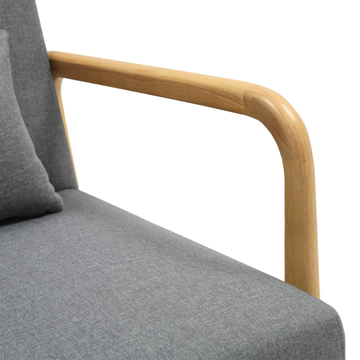 Fauteuil Hibbing stof licht grijs hellgrau