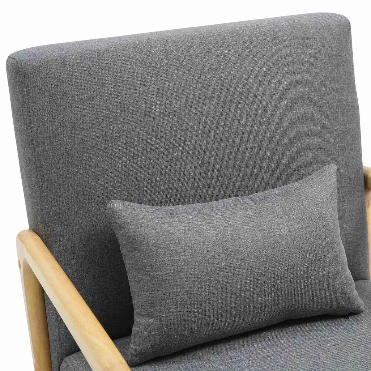 Fauteuil Hibbing stof licht grijs hellgrau