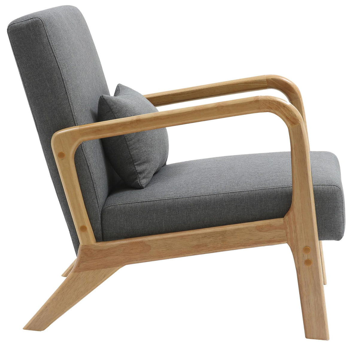 Fauteuil Hibbing stof licht grijs hellgrau