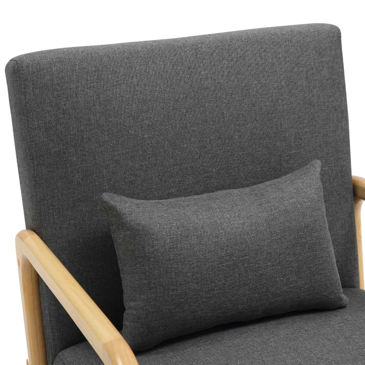 Fauteuil Hibbing stof donkergrijs dunkelgrau