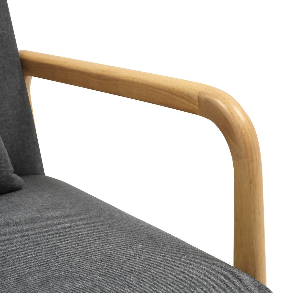 Fauteuil Hibbing stof donkergrijs dunkelgrau