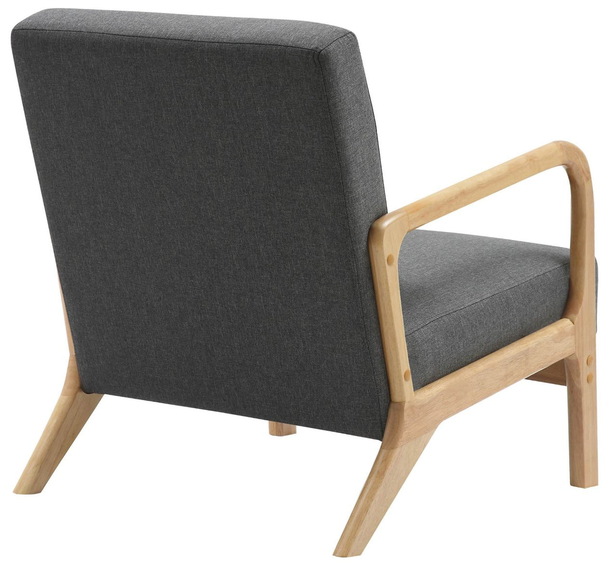 Fauteuil Hibbing stof donkergrijs dunkelgrau
