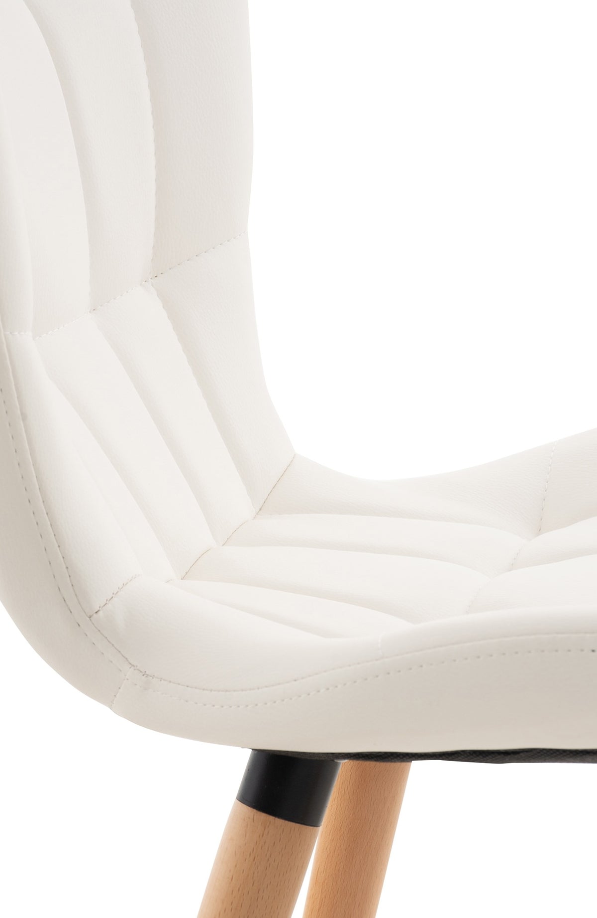 Set van 2 eetkamerstoelen Elda wit,Kunstleer weiß