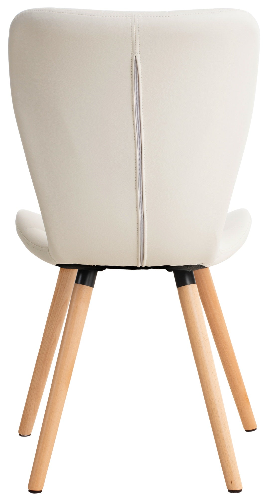 Set van 2 eetkamerstoelen Elda wit,Kunstleer weiß