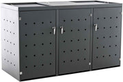 Afvalcontainerberging  Nelli 198x80x116 cm,antraciet anthrazit