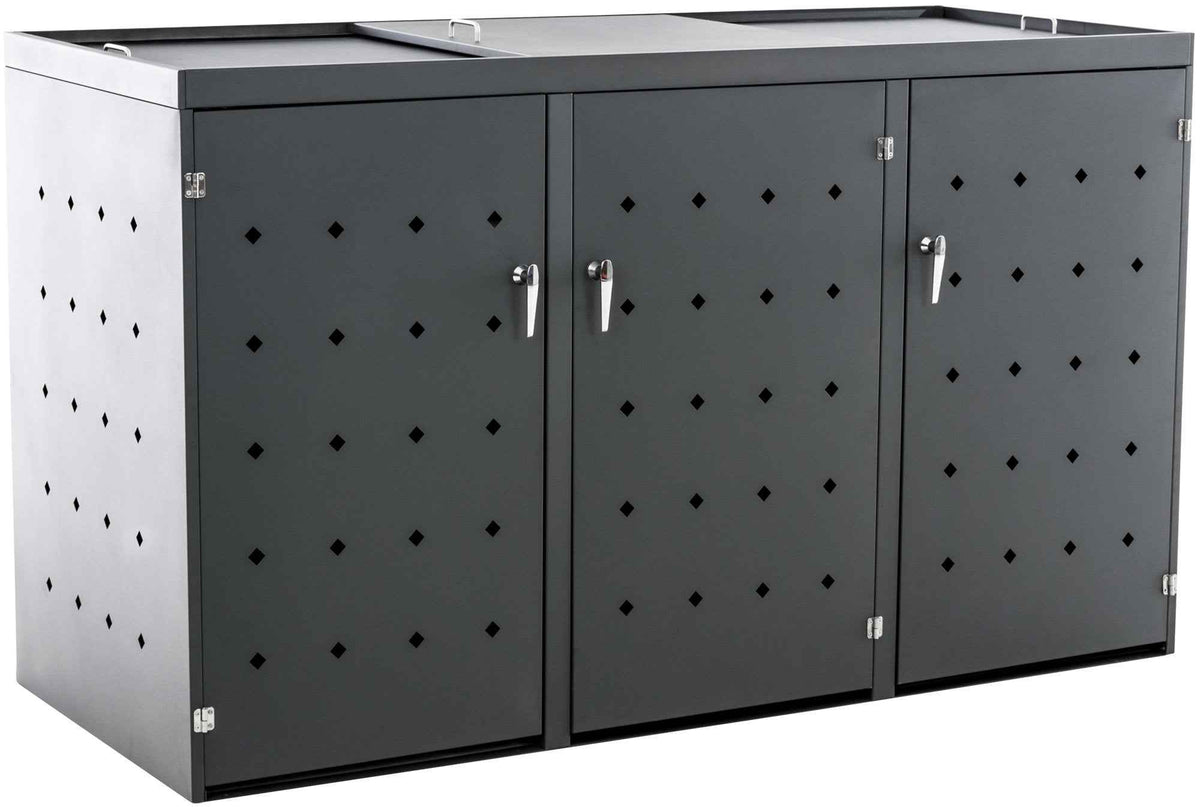 Afvalcontainerberging  Nelli 198x80x116 cm,antraciet anthrazit
