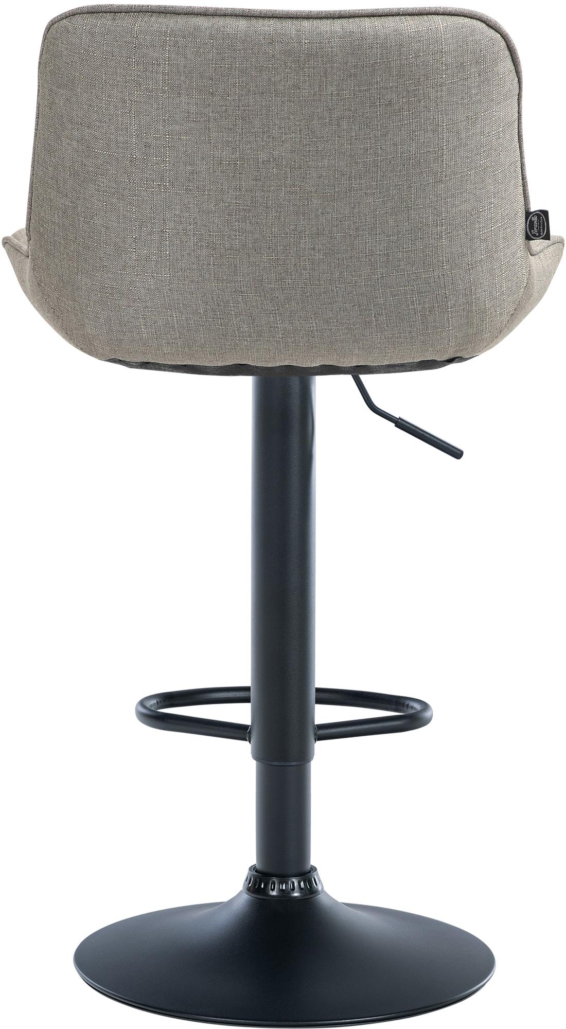 Barkruk Vonore Stof taupe,zwart taupe