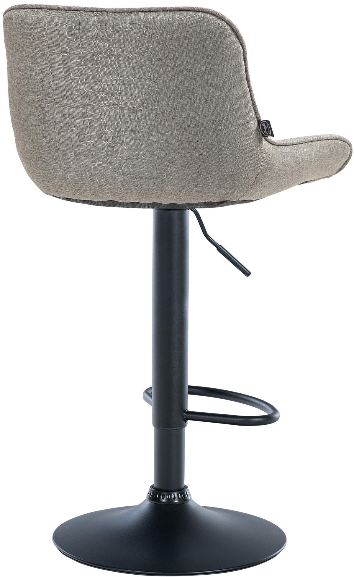 Barkruk Vonore Stof taupe,zwart taupe