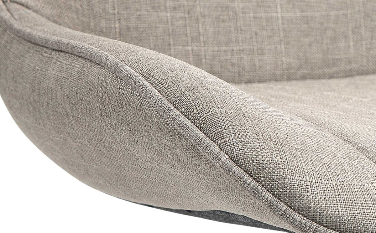 Barkruk Vonore Stof taupe,zwart taupe