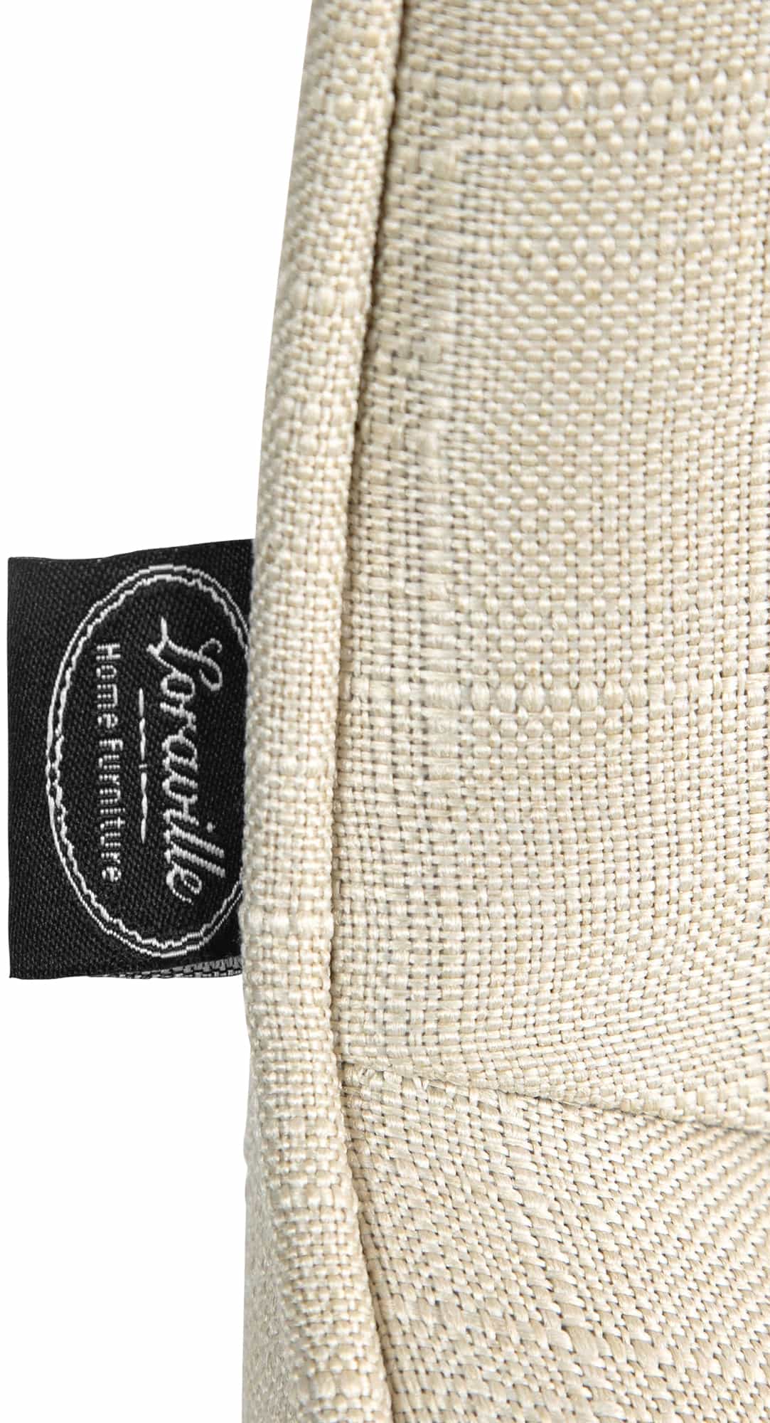 Barkruk Vonore Stof creme,wit creme