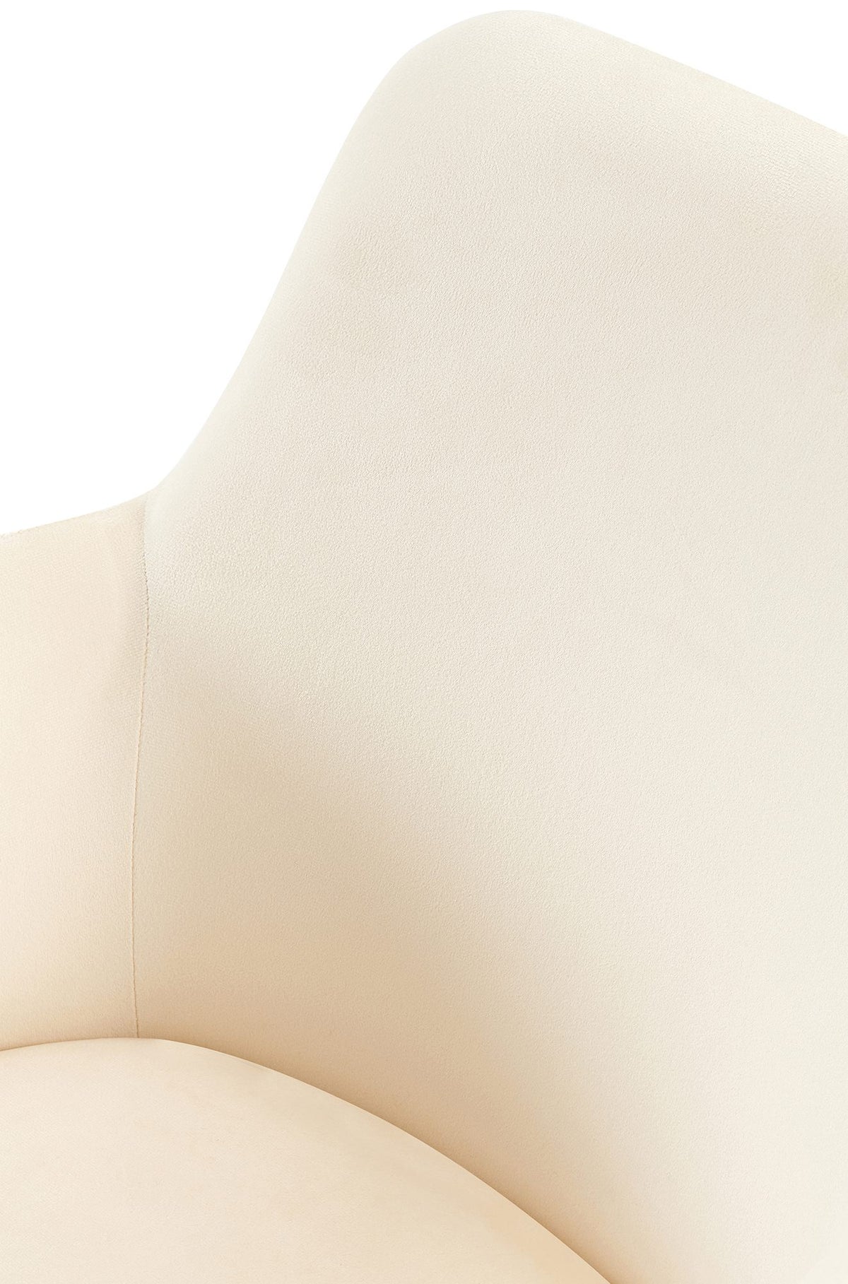 Eetkamerstoel Olema fluweel creme creme