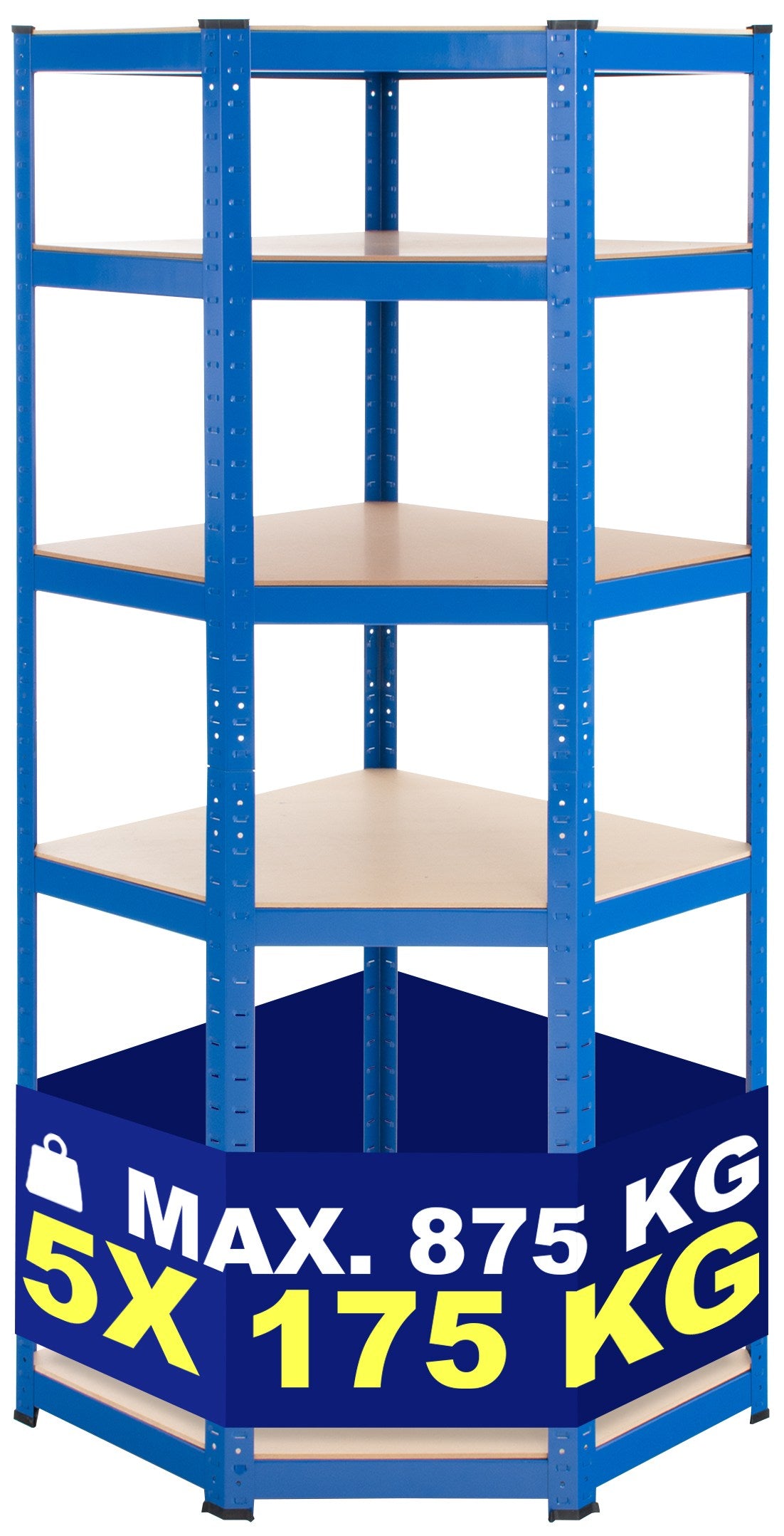 Hoekstelling FLINT blauw,100x80x180 cm blau