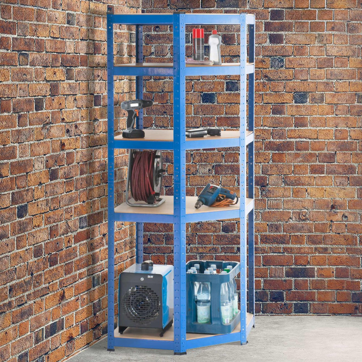 Hoekstelling FLINT blauw,100x80x180 cm blau