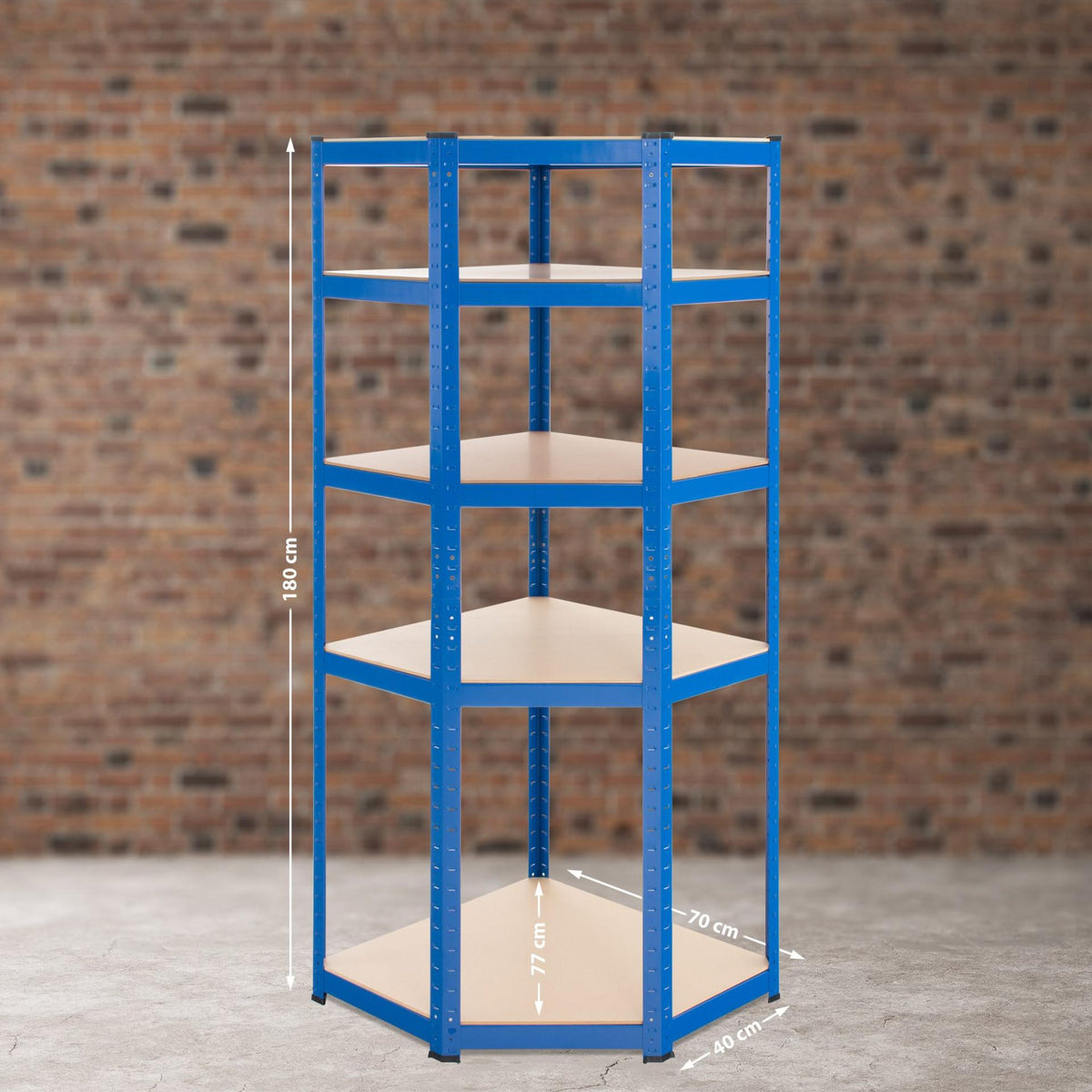 Hoekstelling FLINT blauw,100x80x180 cm blau