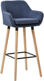 Barkruk Grant Stof donkerblauw dunkelblau