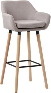 Barkruk Grant Stof taupe taupe
