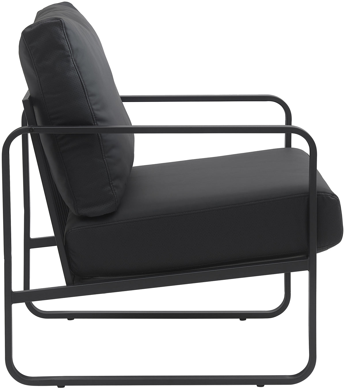 Fauteuil Manea zwart,Kunstleer schwarz