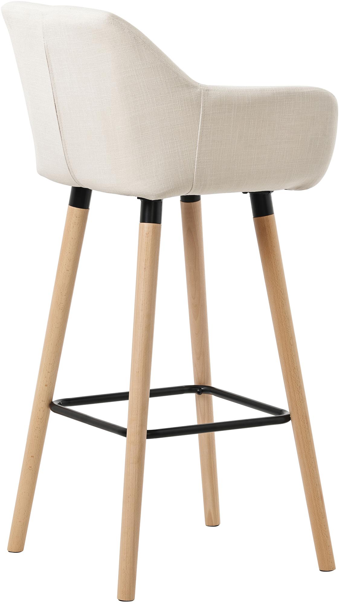 Set van 2 Barkrukken Grant stof beige beige
