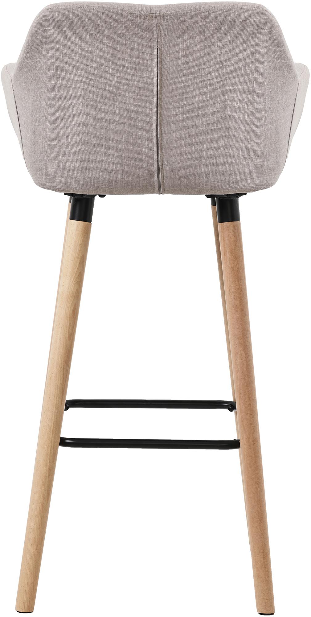 Set van 2 Barkrukken Grant stof taupe taupe