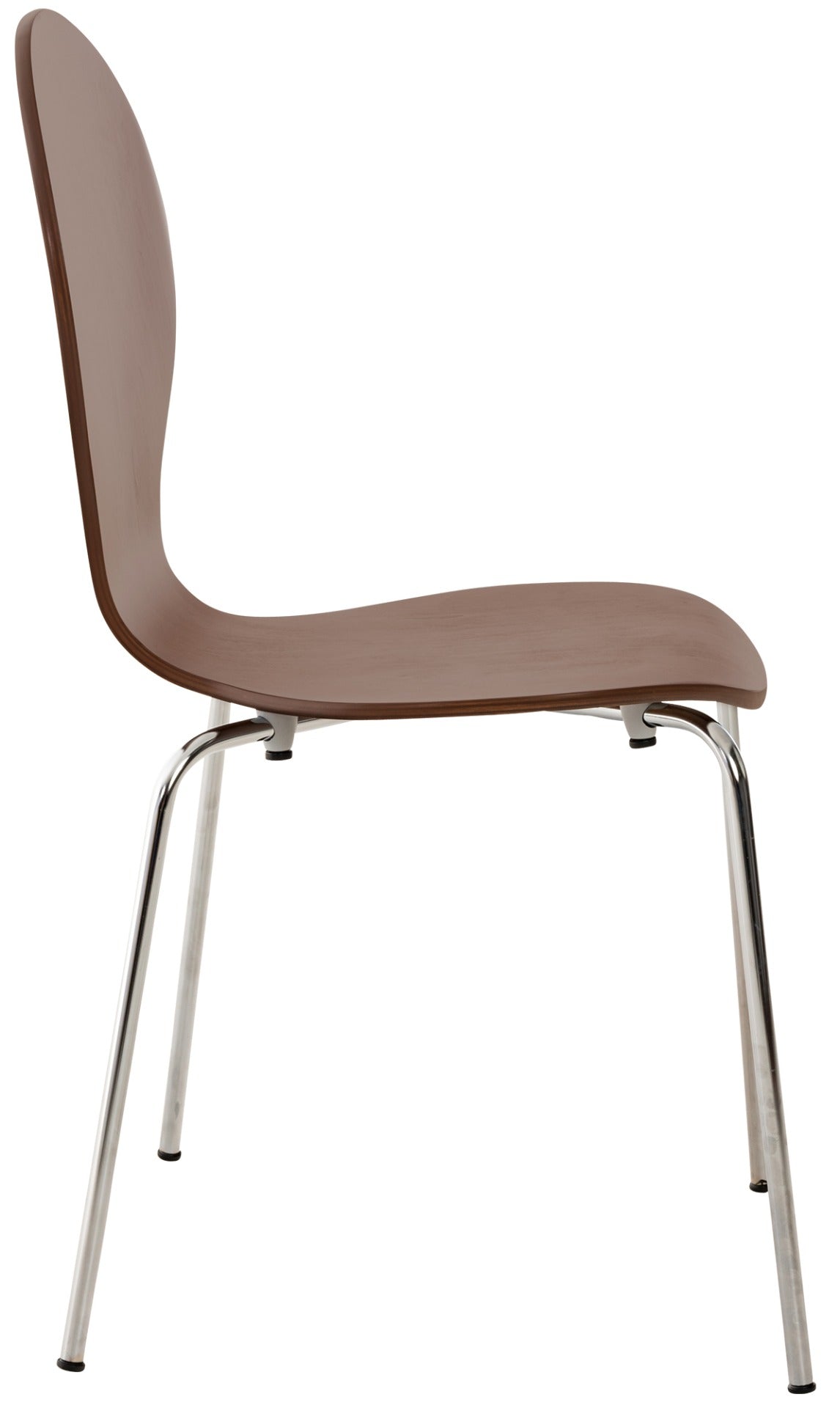 Set van 2 stapelstoelen Diego bruin braun