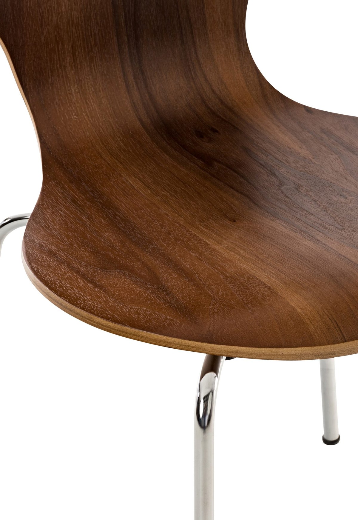 Set van 2 stapelstoelen Diego walnoot walnuss
