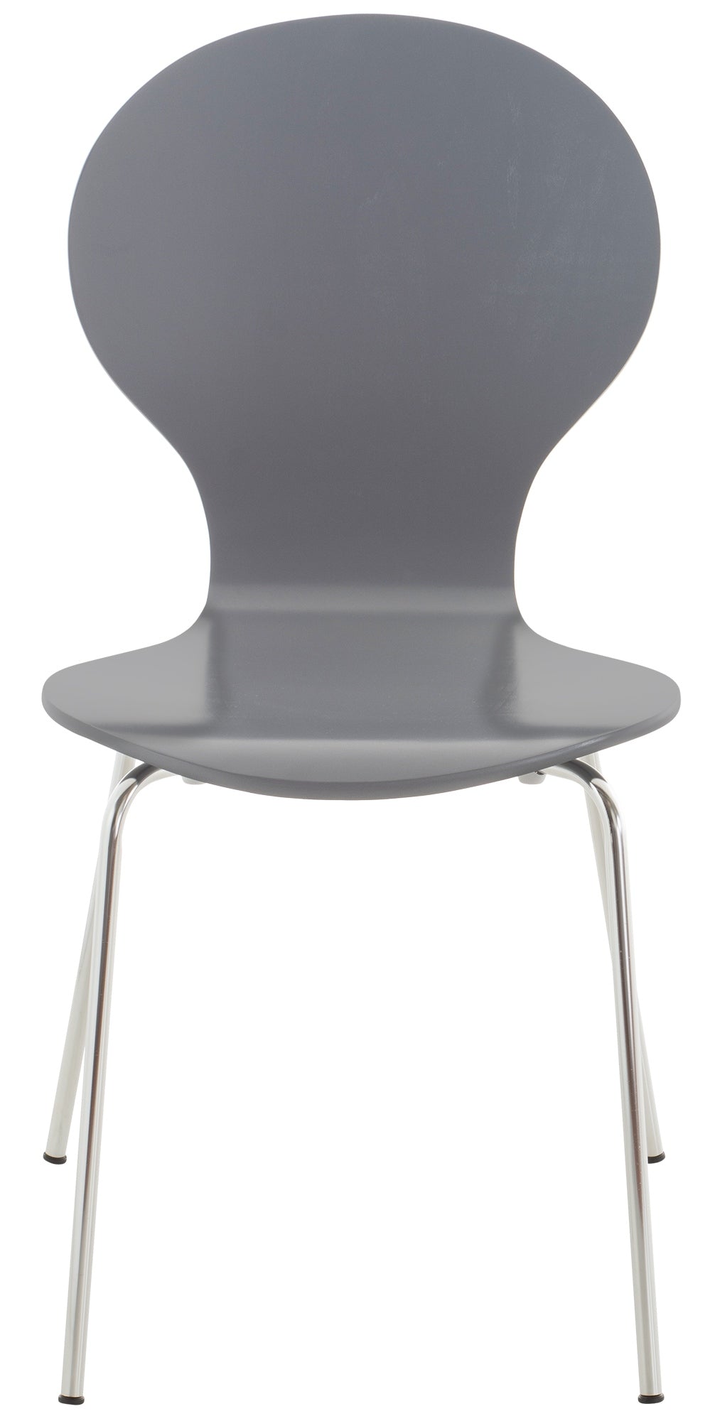 Set van 4 stapelstoelen Diego grijs grau