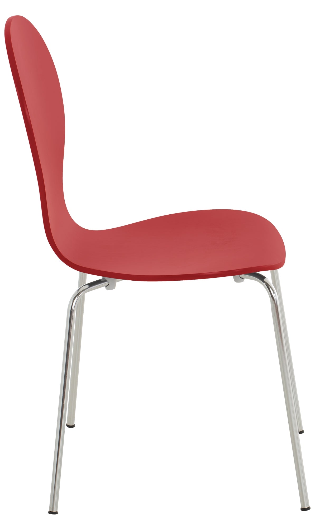 Set van 4 stapelstoelen Diego rood rot