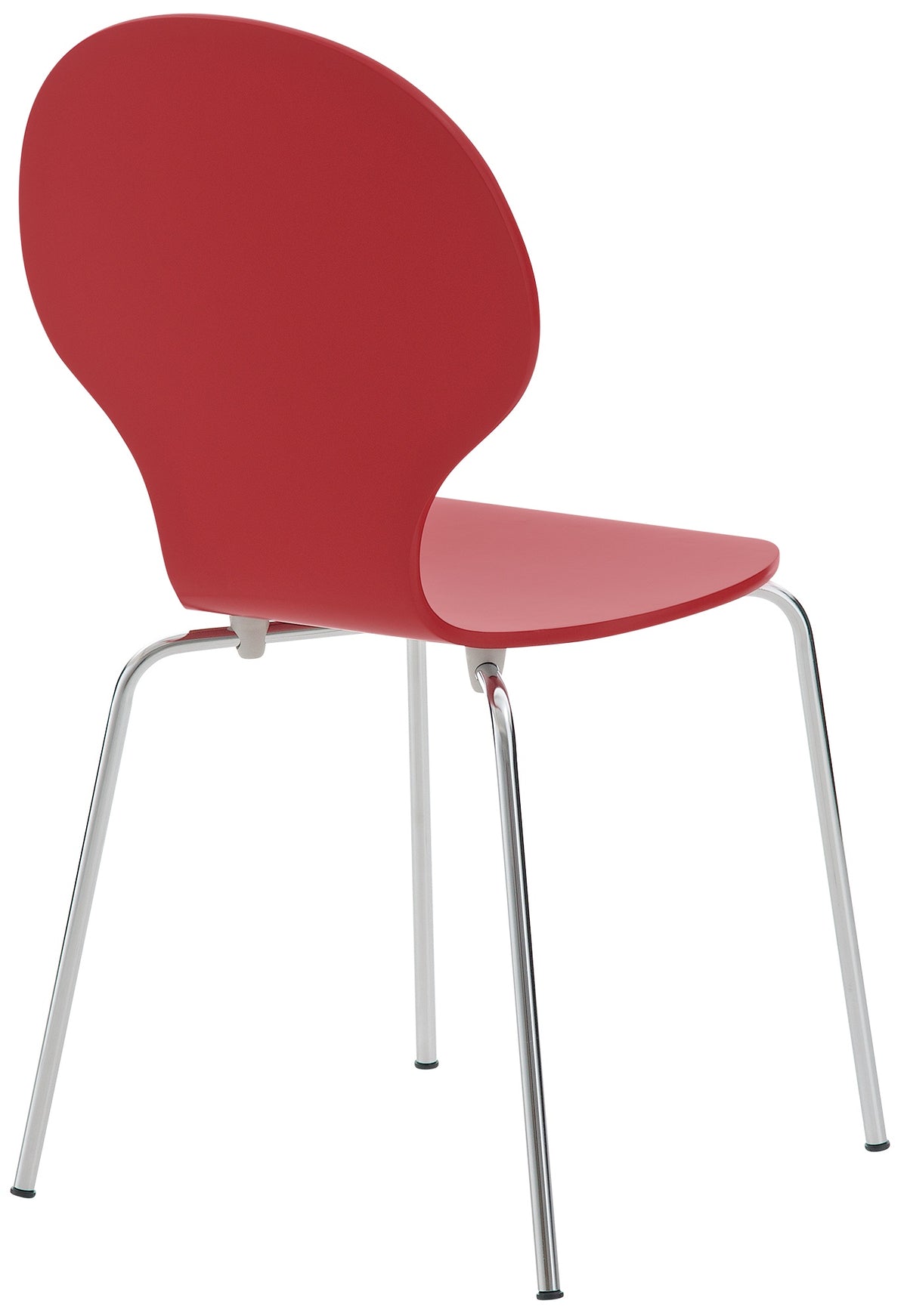 Set van 4 stapelstoelen Diego rood rot
