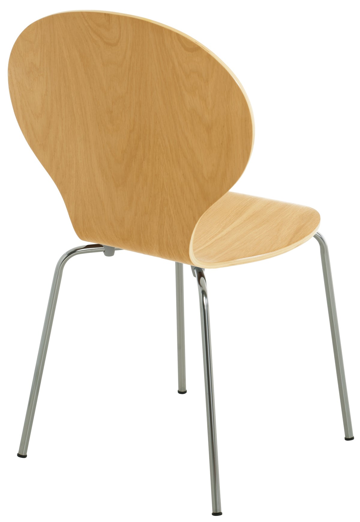 Set van 4 stapelstoelen Diego natura natura