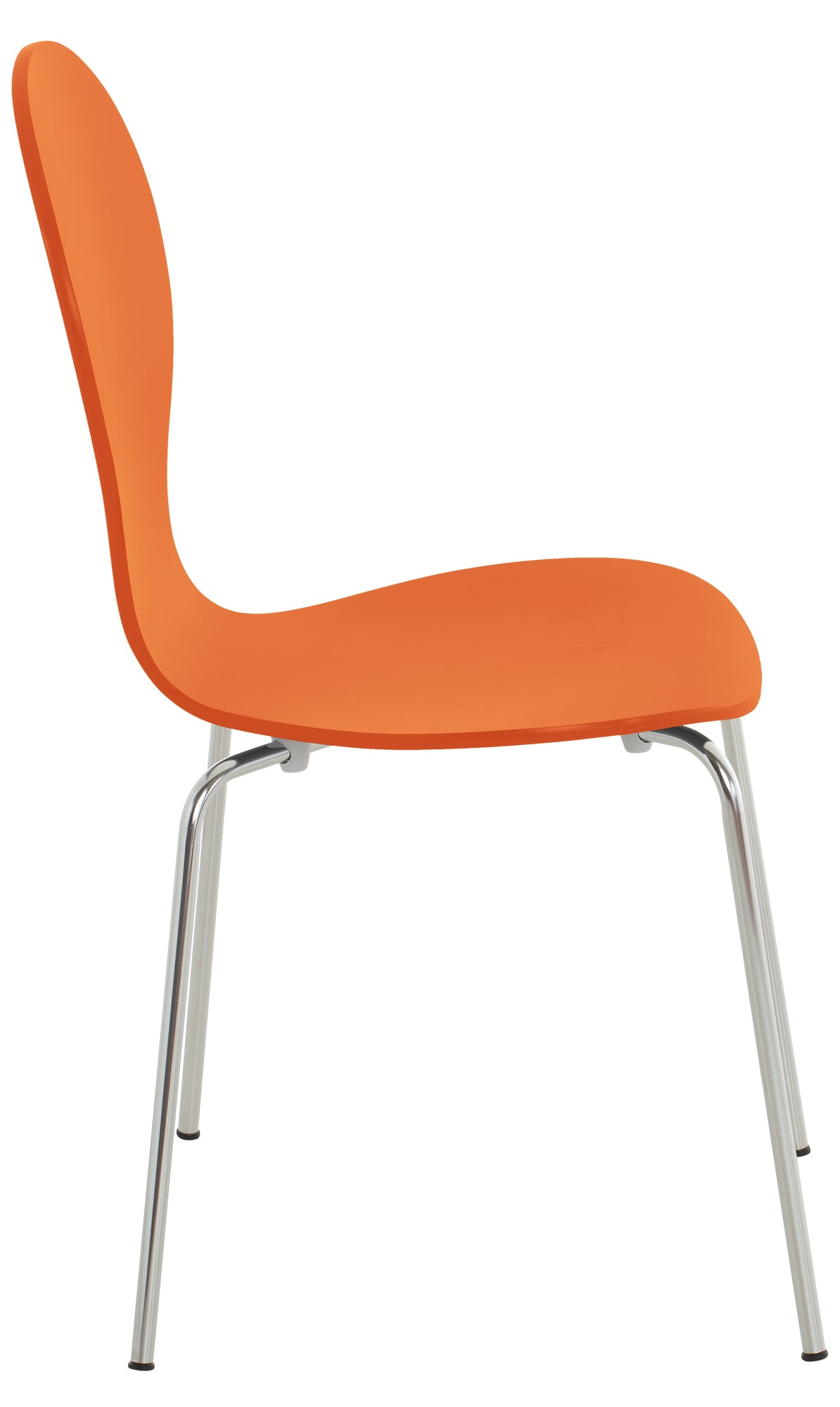 Set van 4 stapelstoelen Diego oranje orange