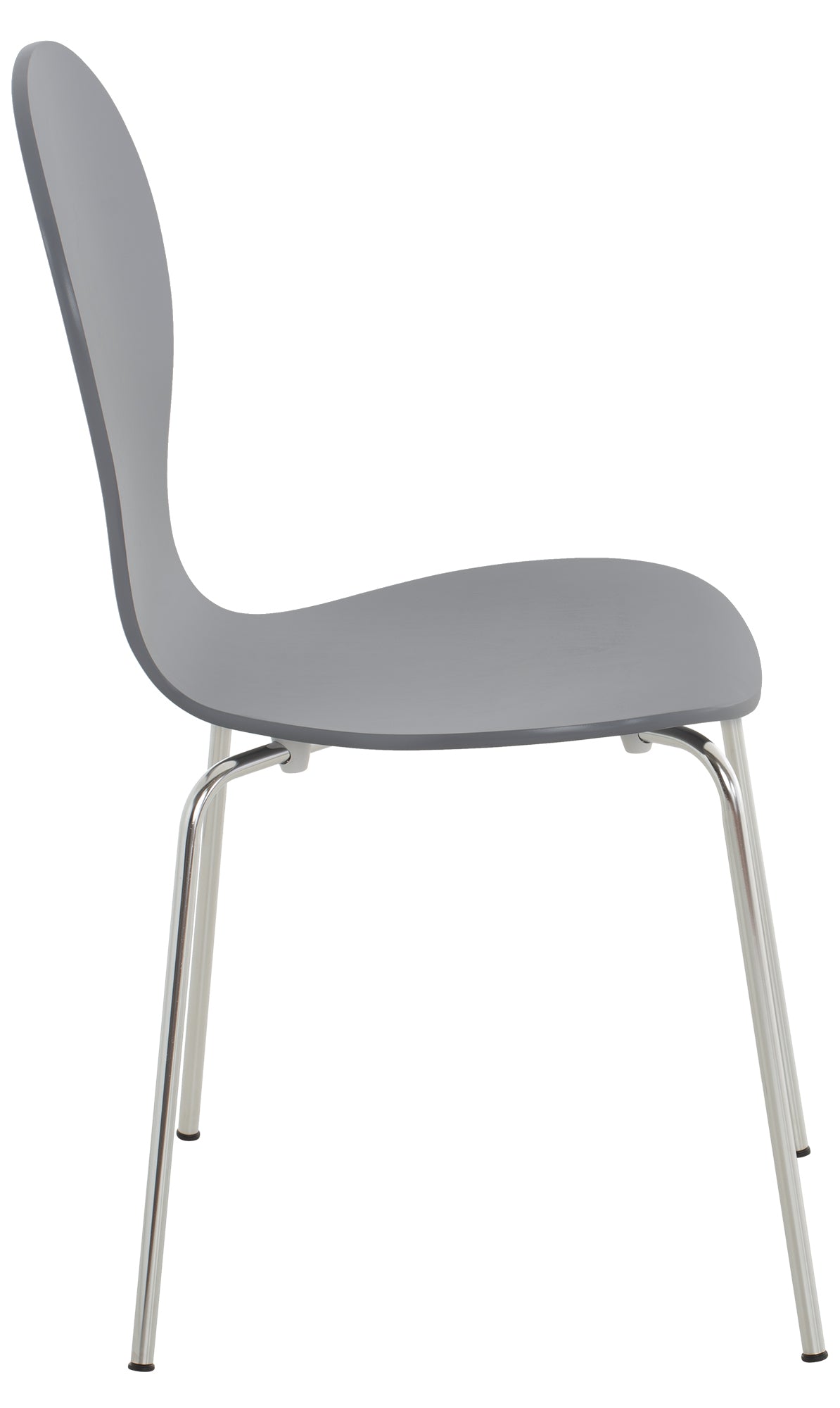 Set van 4 stapelstoelen Diego grijs grau