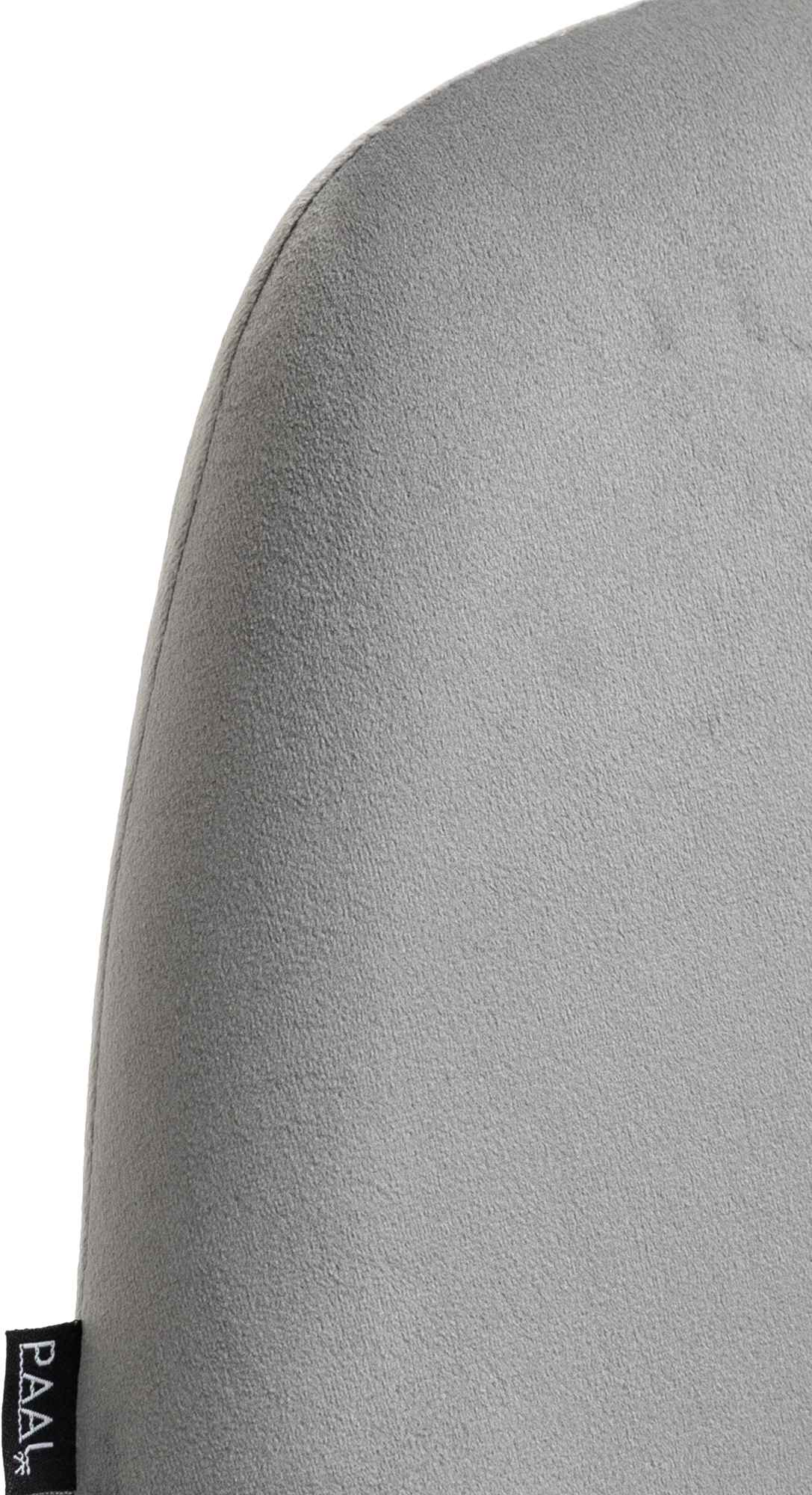 Barkruk Braga goud fluweel grijs grau