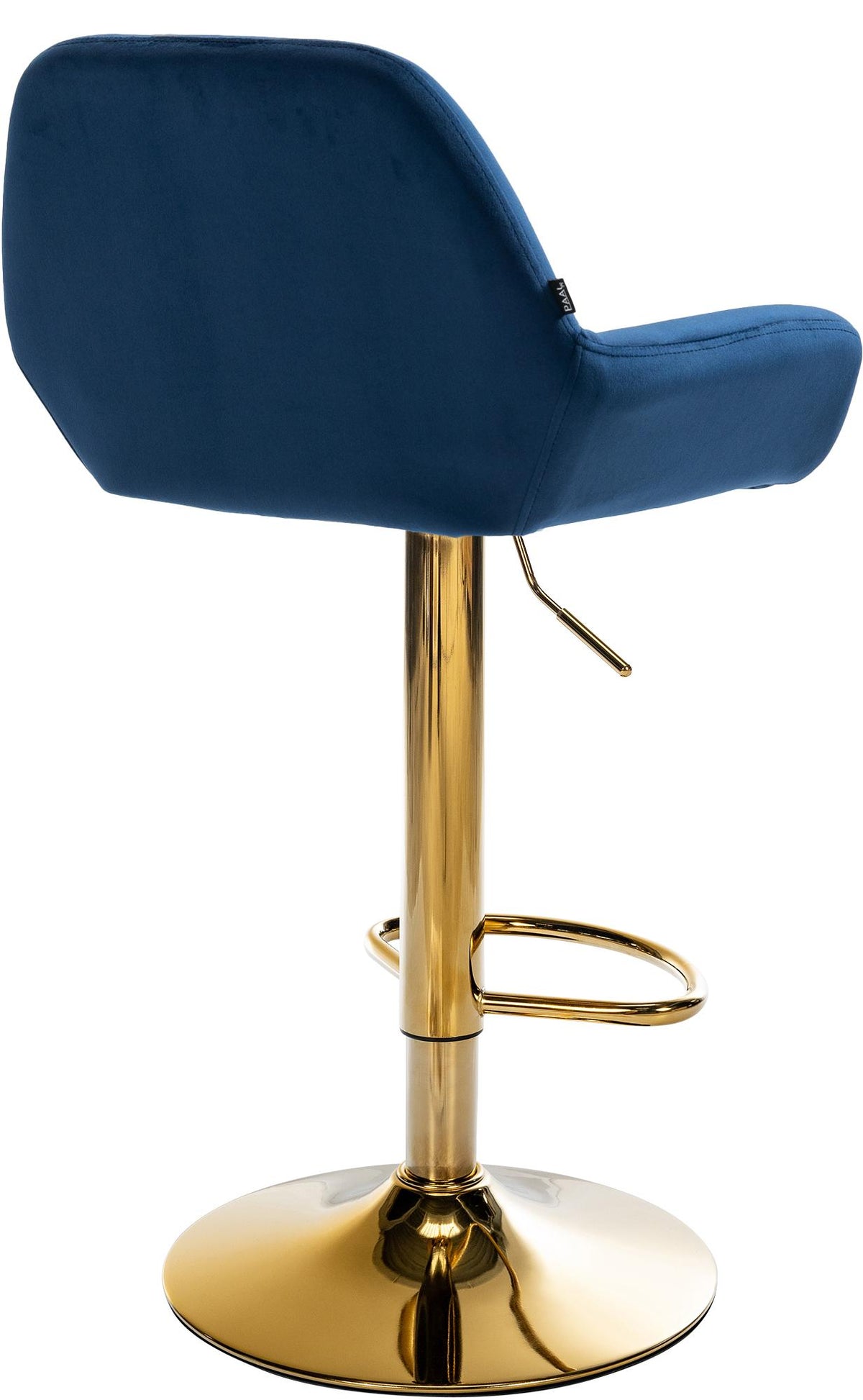 Set van 2 barkrukken Braga goud fluweel blauw blau