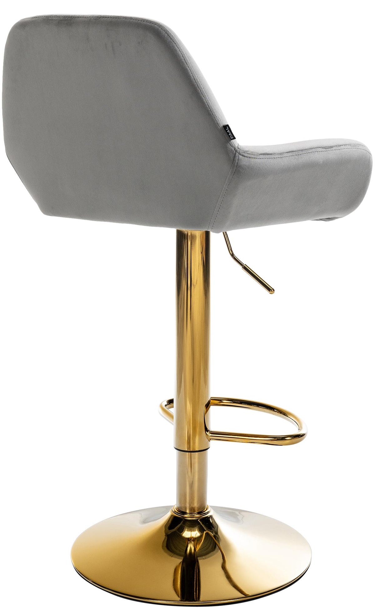 Set van 2 barkrukken Braga goud fluweel grijs grau