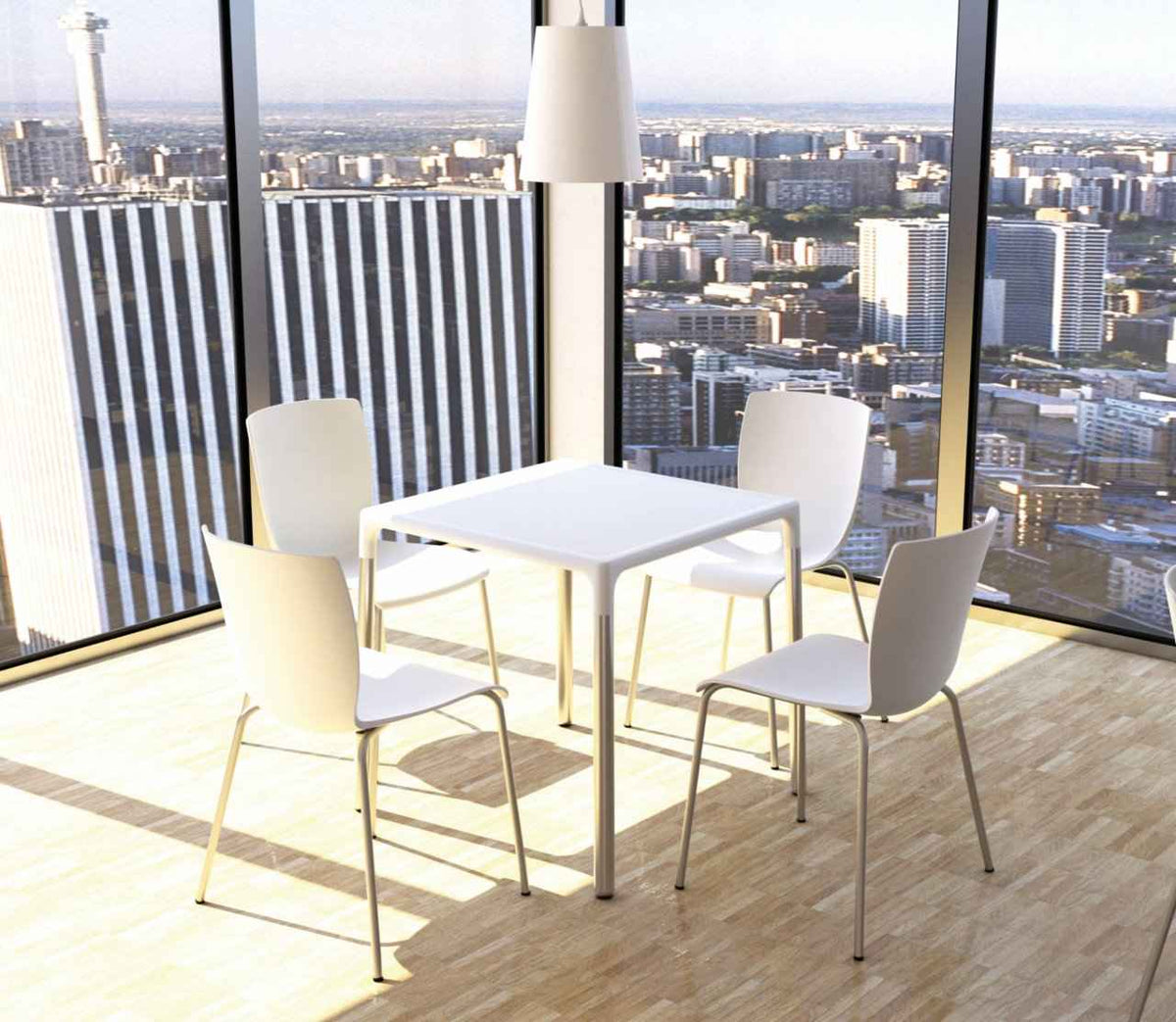 Set van 2 Mio Tuinstoelen wit weiß