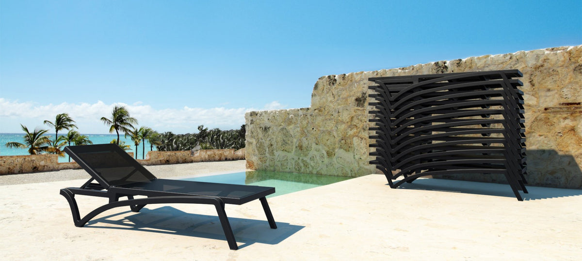 SUN LOUNGER PACIFIC zwart schwarz