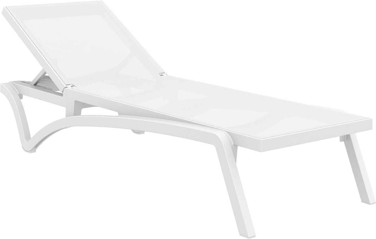 SUN LOUNGER PACIFIC wit weiß