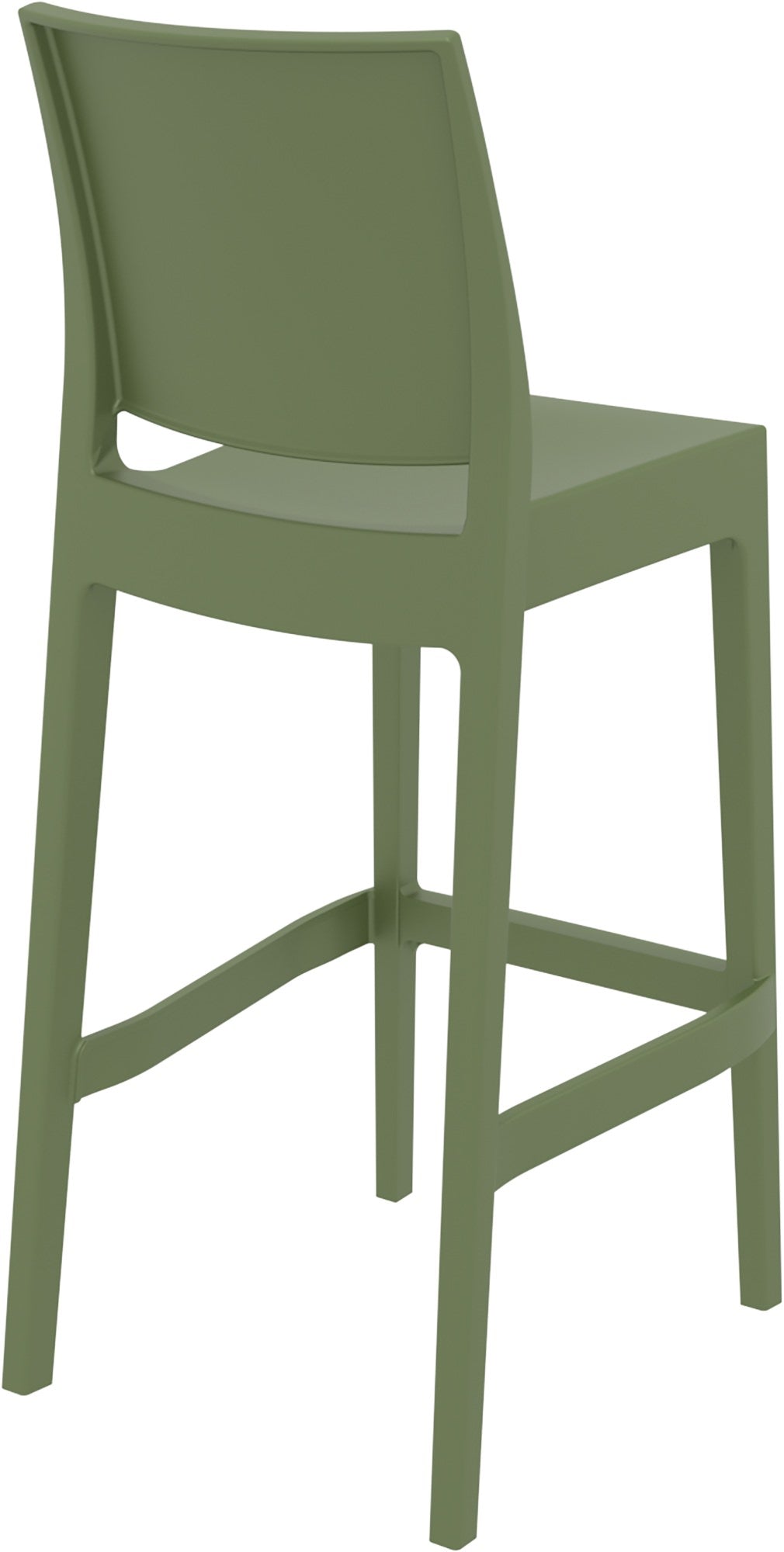 Set van 4 barkrukken Maya olijf oliv