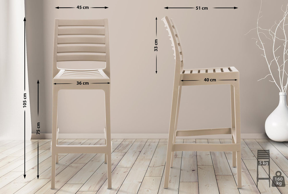 Set van 4 barkrukken Ares modder schlamm