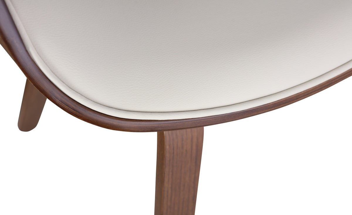Eetkamerstoel Foley creme,Kunstleer creme