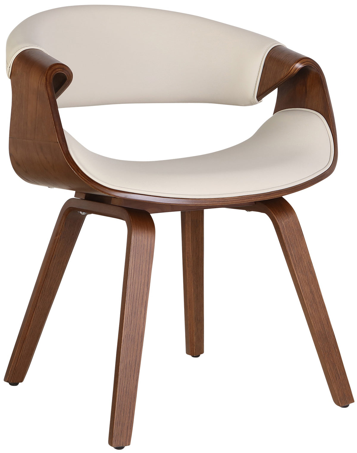 Eetkamerstoel Foley creme,Kunstleer creme