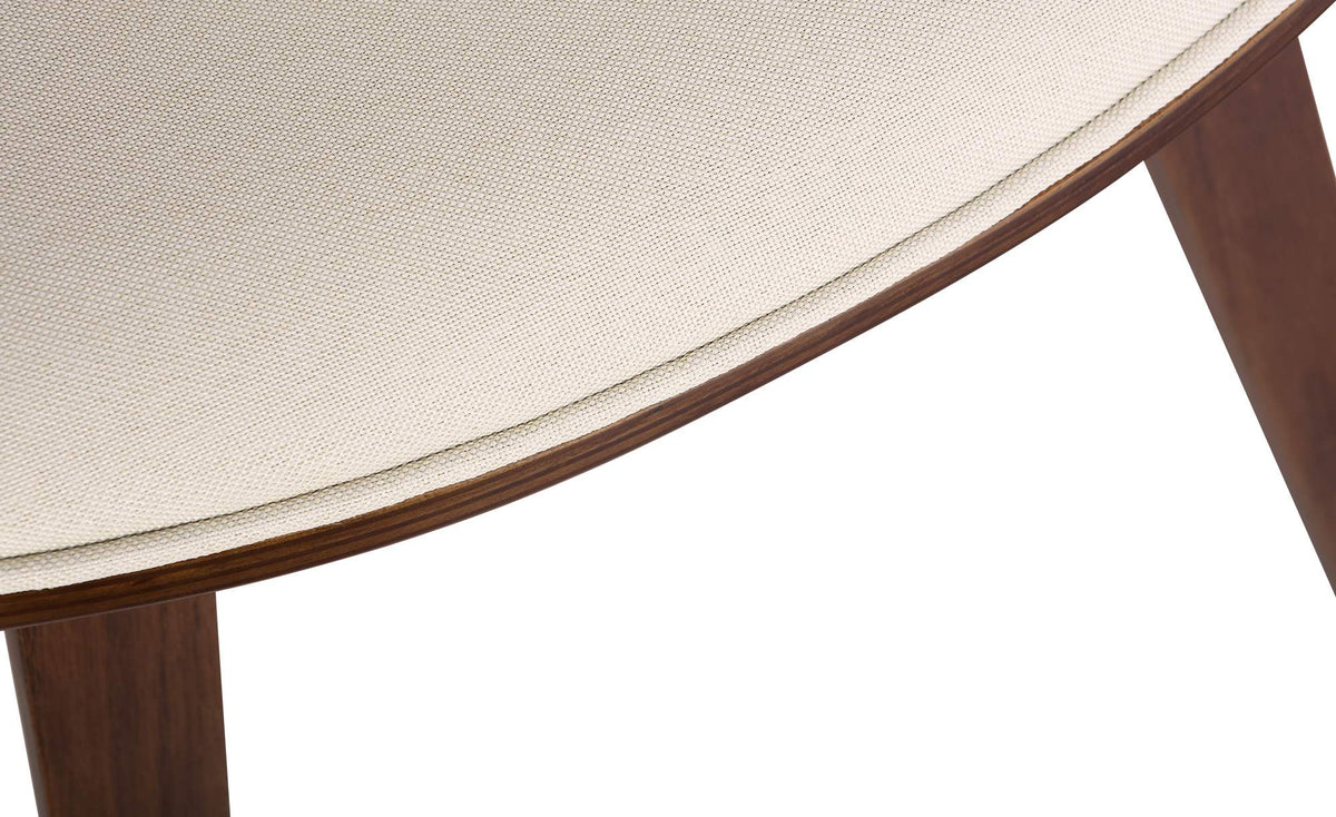 Eetkamerstoel Foley creme,Stof creme
